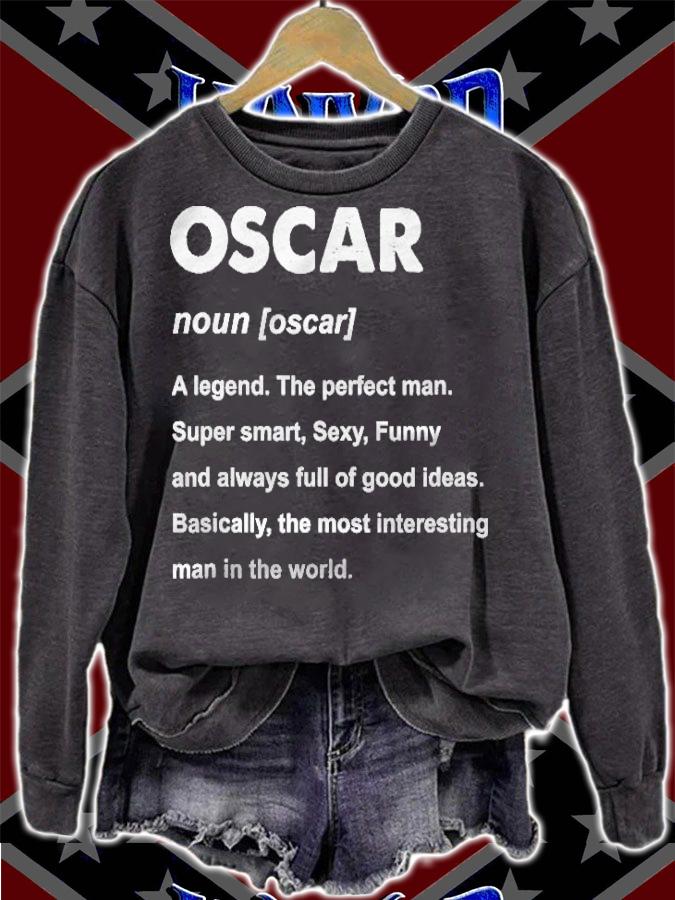 Mens Oscar Name Personalized Custom T-shirt