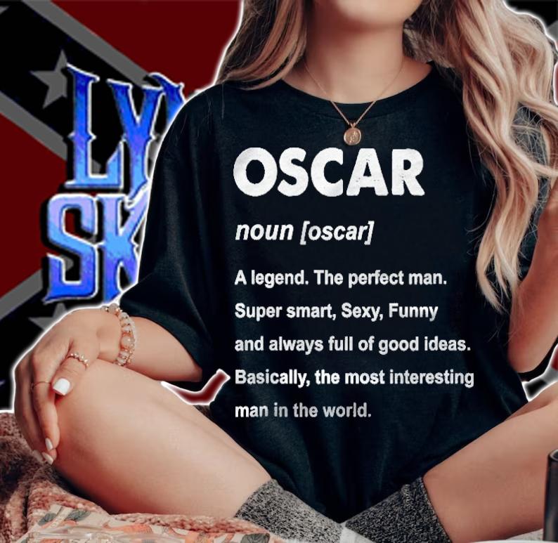 Mens Oscar Name Personalized Custom T-shirt