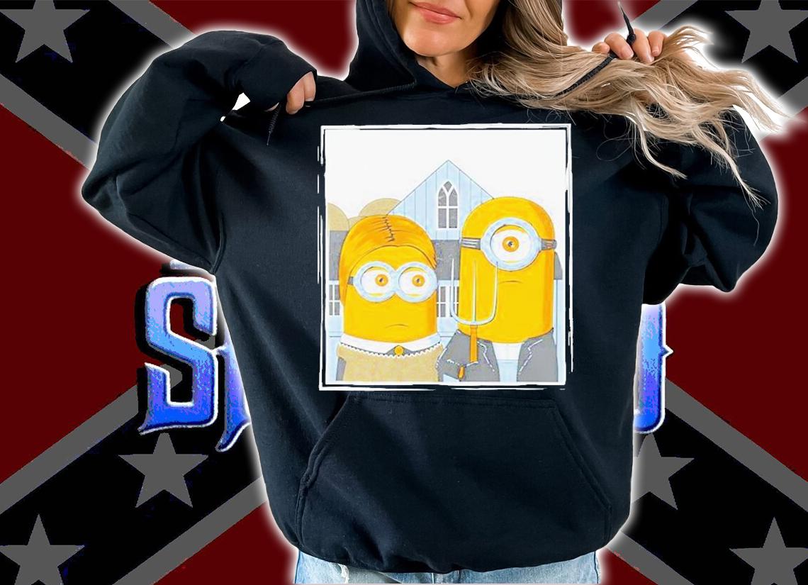 Minions American Gothic Minion Parody T-Shirt hoodie
