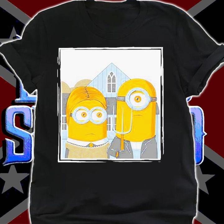 Minions American Gothic Minion Parody T-Shirt shirt