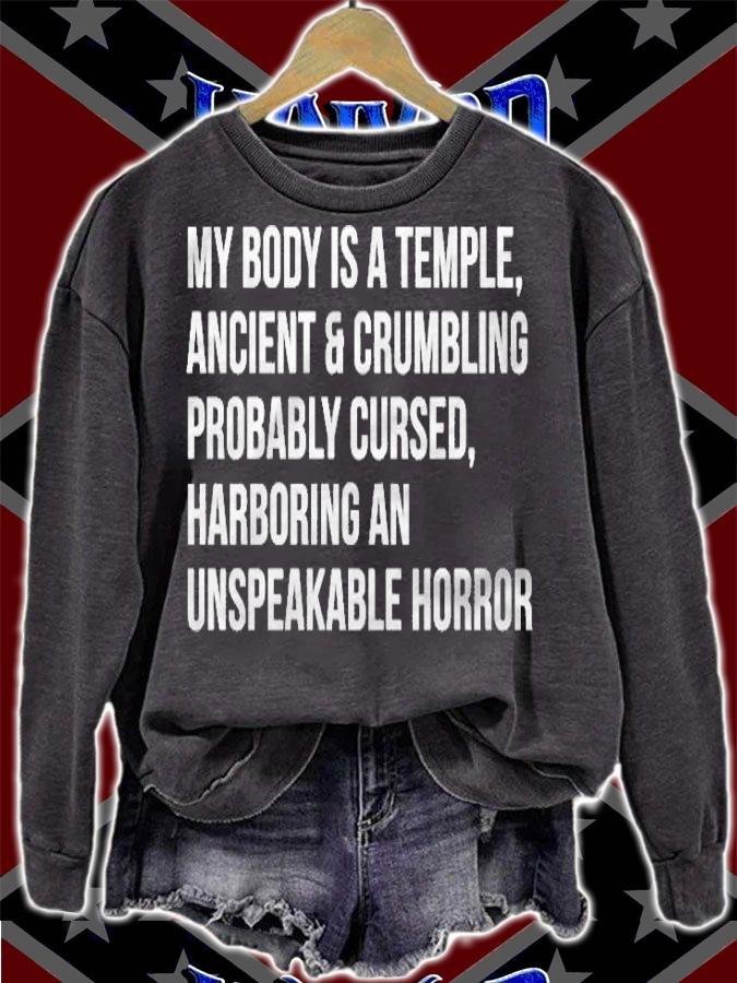 My Body Is A Temple Ancient And Crumbling Essential T-shirt sweatshirt