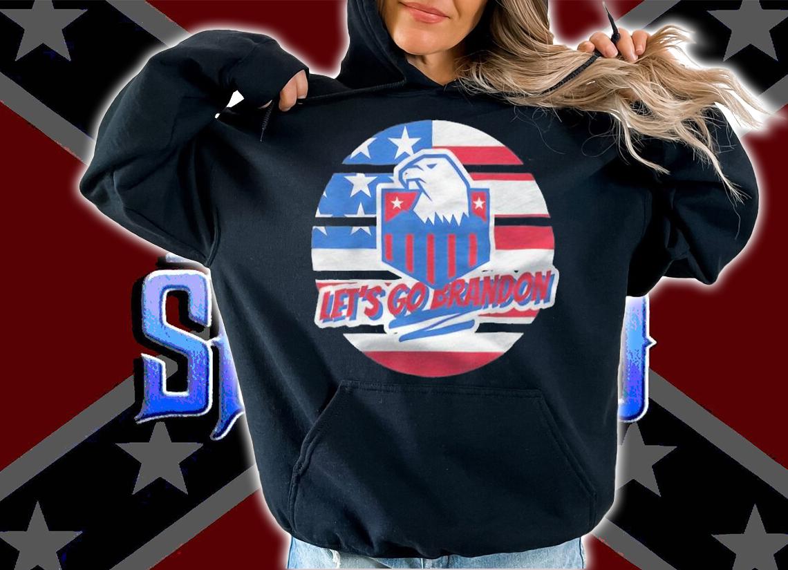 Official lets Go Brandon Eagle Conservative USA Flag T-Shirt hoodie