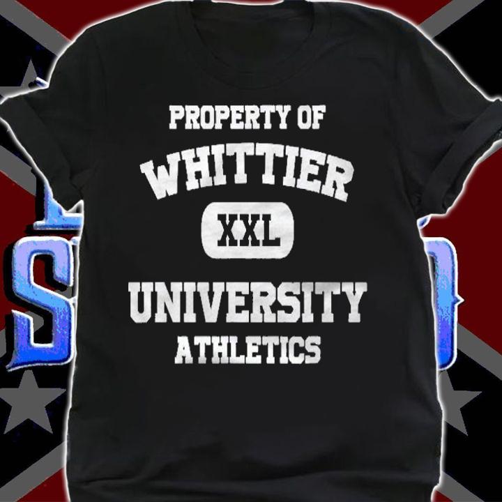 Property Of Whittier University Athletics College Shirt shirt