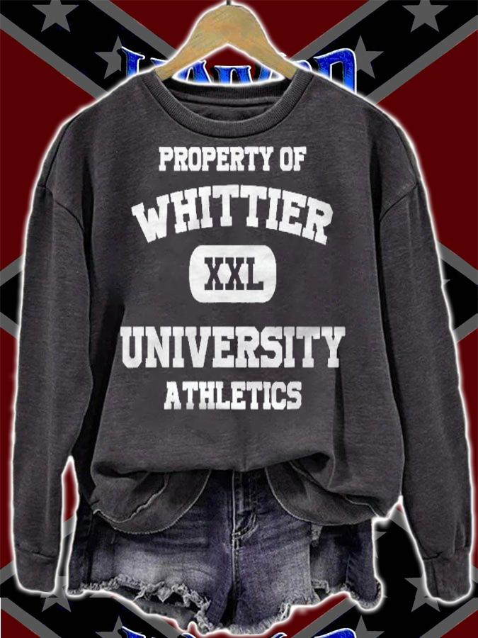 Property Of Whittier University Athletics College Shirt sweatshirt