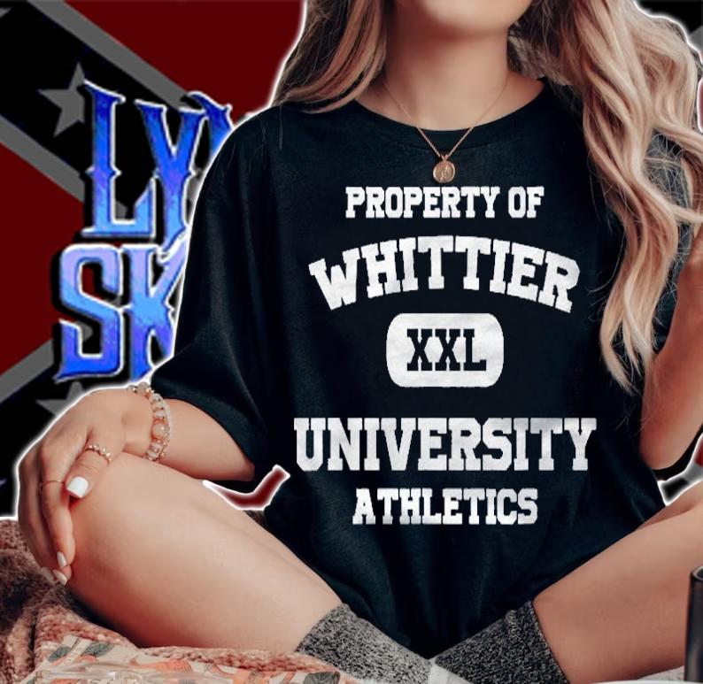 Property Of Whittier University Athletics College Shirt woman shirt