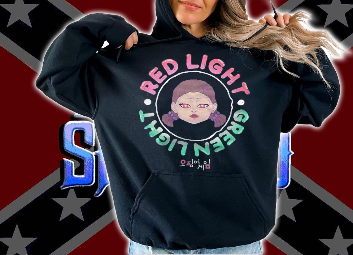 Squid Game red light green light stamp T-shirt hoodie