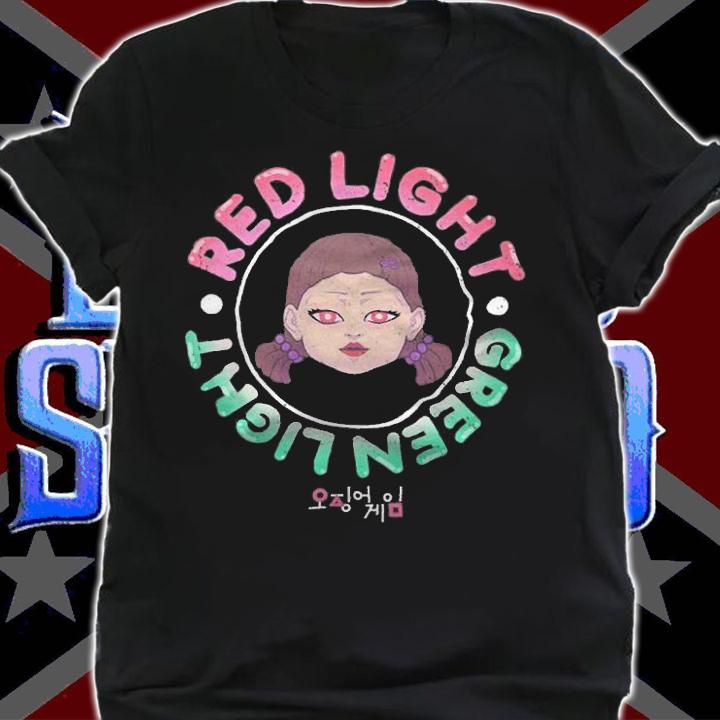 Squid Game red light green light stamp T-shirt shirt