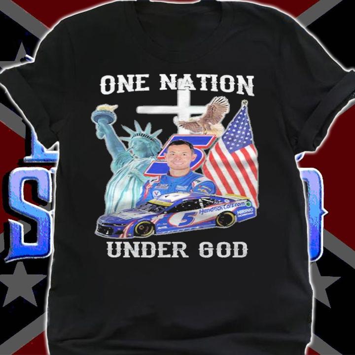 Kyle Larson Nascar One Nation Under God Shirt shirt