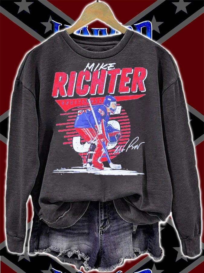 Mike Richter New York R Comet Hockey Signatures Shirt sweatshirt