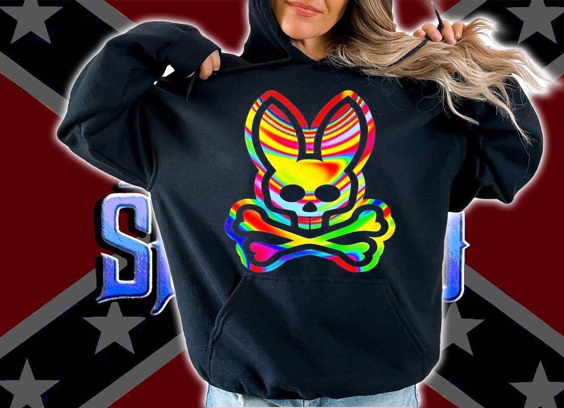 Psychedelic Bunny Psycho Bunny T-Shirt hoodie