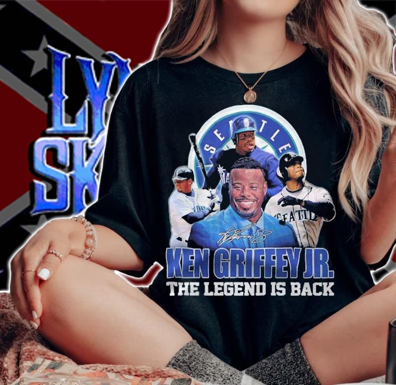 Seattle Ken Griffey JR The Legend Is Back Shirt woman shirt