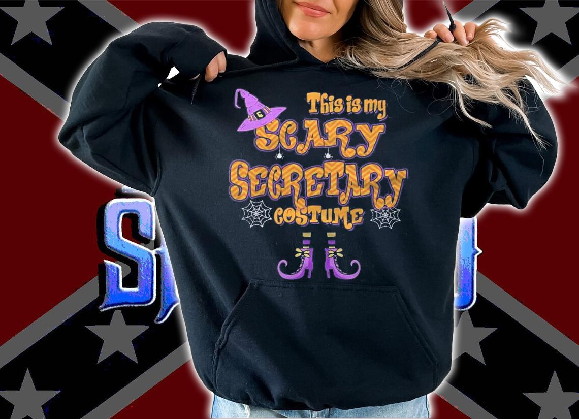 This Is My Scary Secretary Costume Halloween Shirt hoodie