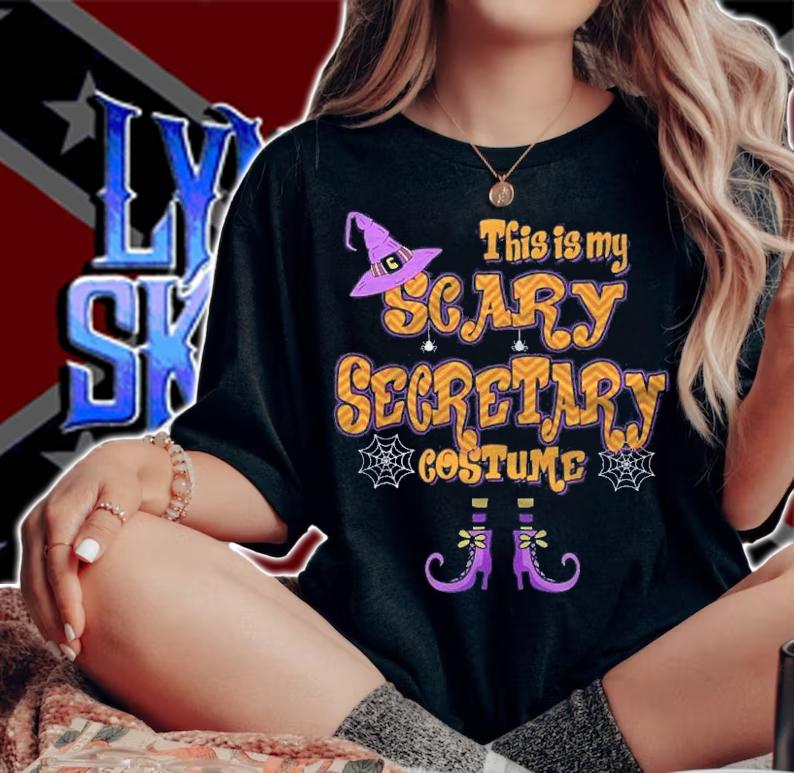 This Is My Scary Secretary Costume Halloween Shirt woman shirt