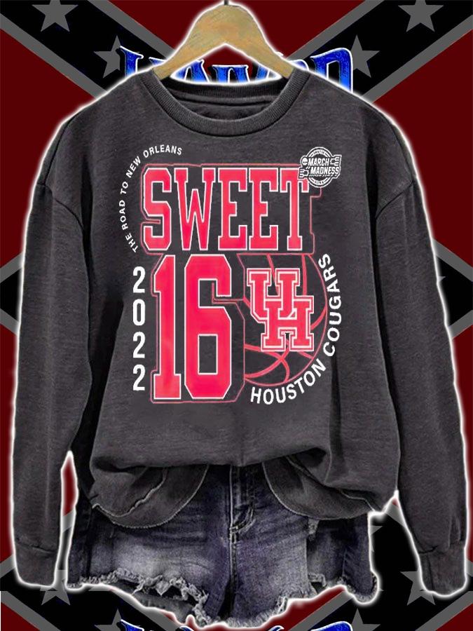 Houston Cougars March Madness Sweet 16 NCAA The Road To New Orleans 2022 T-Shirt