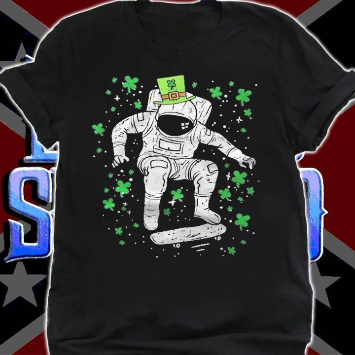 Irish Astronaut Skater Shirt Galaxy Skateboard Space Boy Shirt shirt