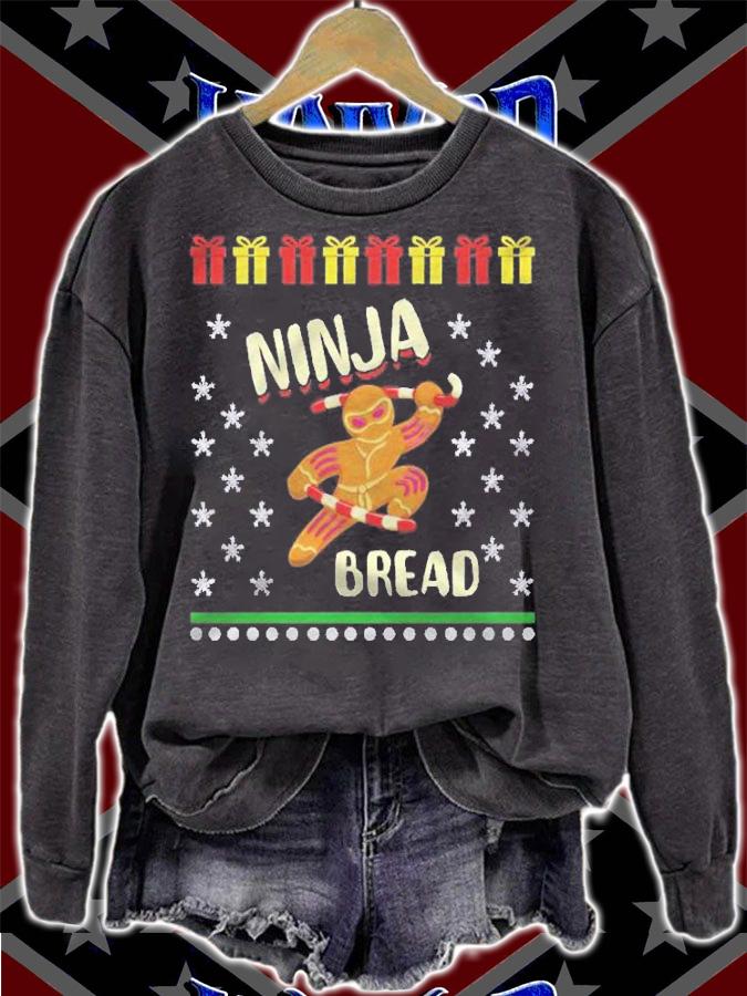 Ninjabread Man Gingerbread Ginjas X Mas Ugly Sweater Shirt