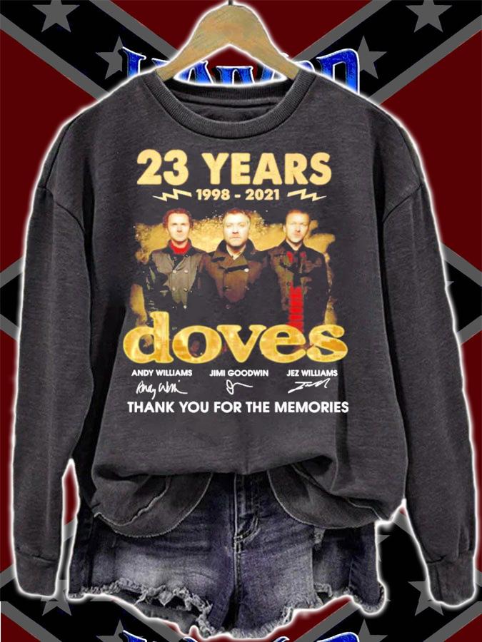 23 years 1998-2021 Doves signatures t-shirt sweatshirt