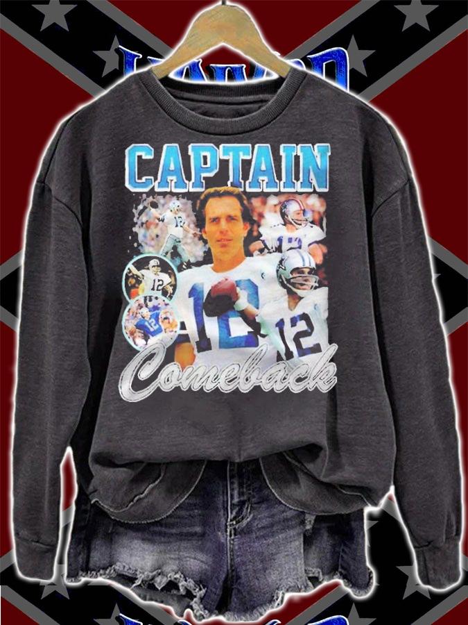 Captain comeback football T-shirt sweatshirt