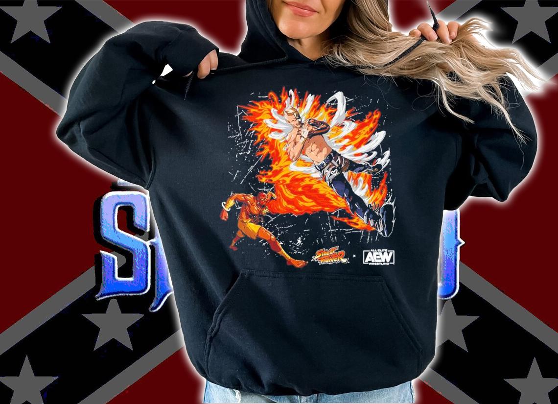Darby Allin Vs. Dhalsim Street Fighter X AEW Shirt