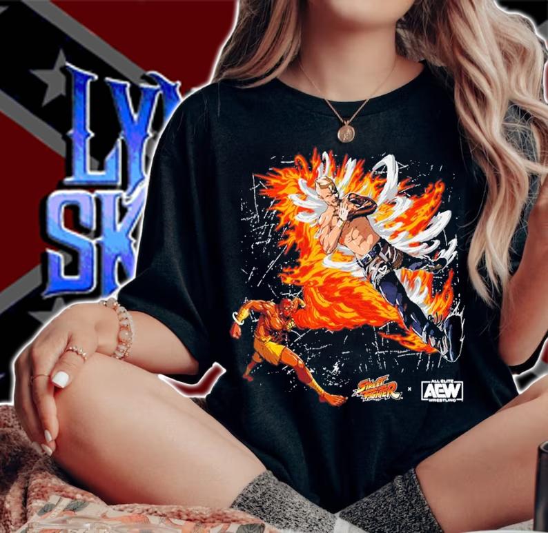 Darby Allin Vs. Dhalsim Street Fighter X AEW Shirt