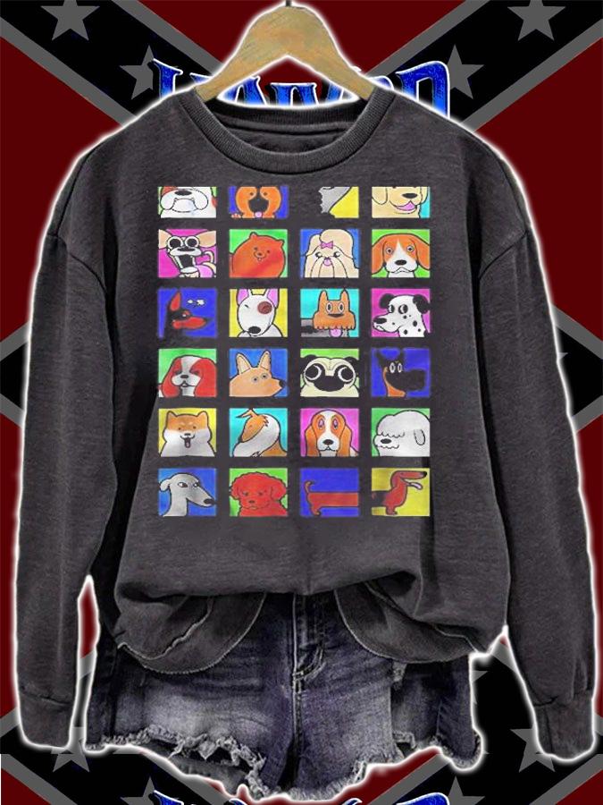 Dog Breeds Cartoon Version Shirt sweatshirt