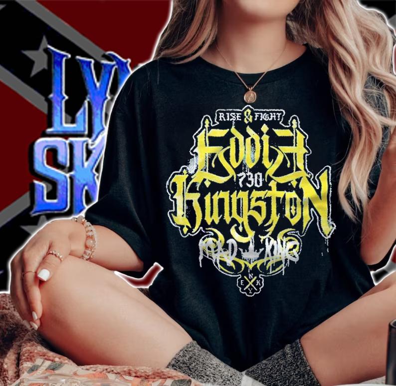 Eddie Kingston Rise Fight logo T-shirt