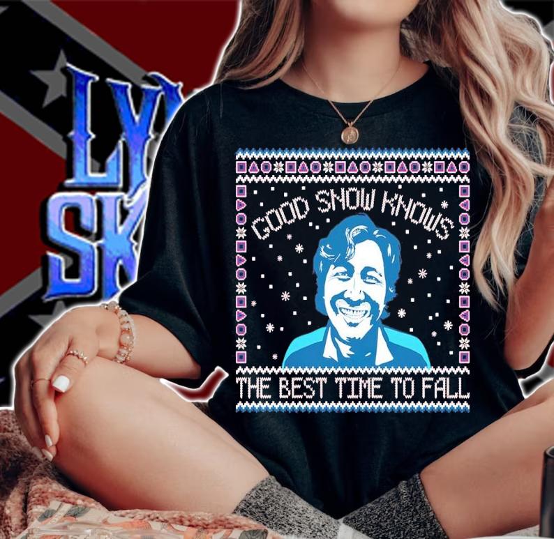Good Snow Knows The Best Time To Fall Ugly Christmas Shirt woman shirt