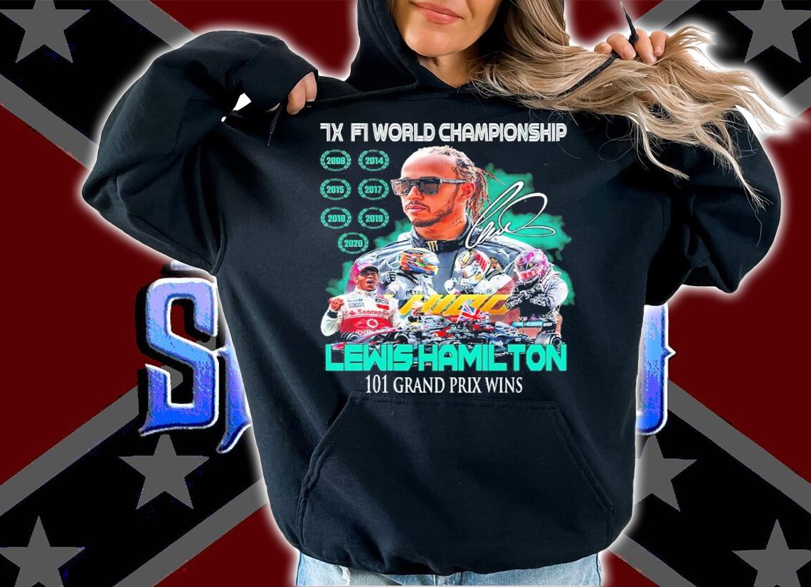 IX FI World Championship Lewis Hamilton 101 Grand Prix Wins Shirt hoodie