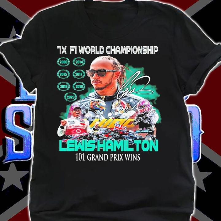 IX FI World Championship Lewis Hamilton 101 Grand Prix Wins Shirt shirt