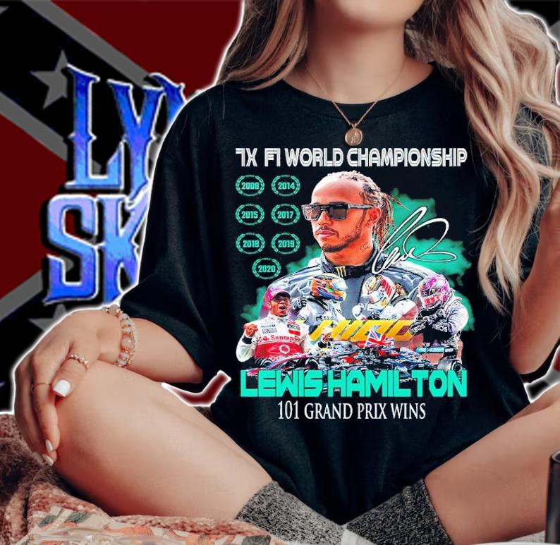 IX FI World Championship Lewis Hamilton 101 Grand Prix Wins Shirt woman shirt