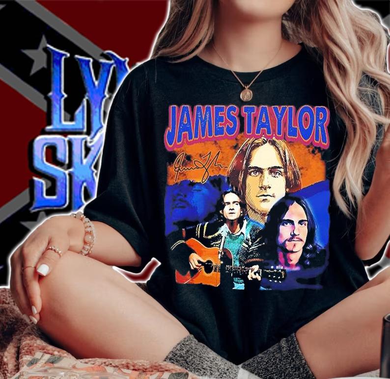 James Taylor Singer Vintage Style T-Shirt woman shirt