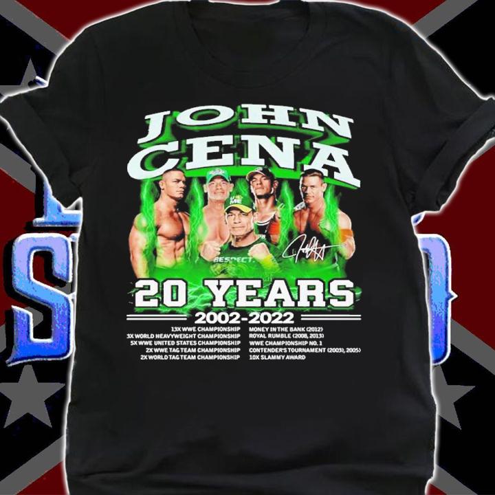 John Cena 20 years 2002-2022 signature shirt shirt