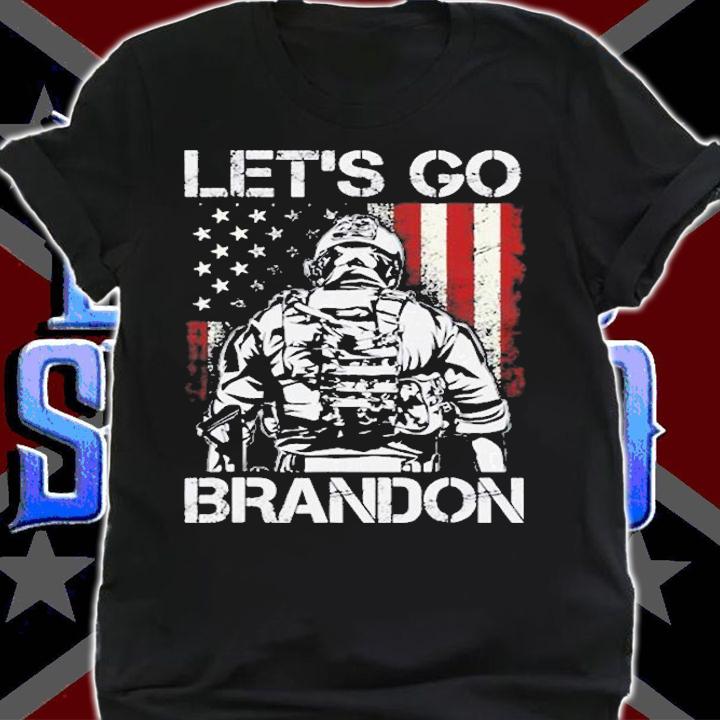 Lets Go Brandon Veteran Us American Flag Veterans T-Shirt