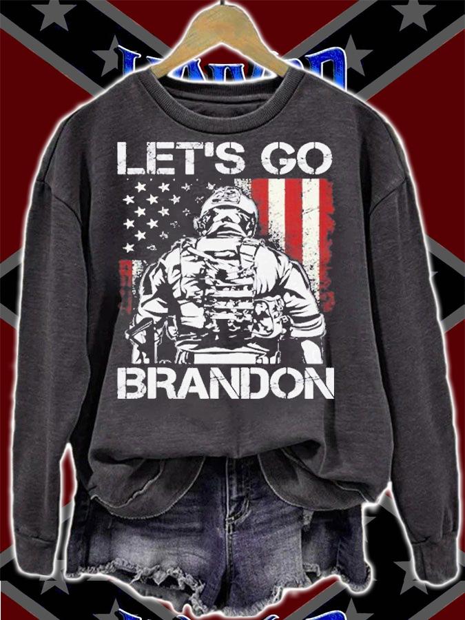 Lets Go Brandon Veteran Us American Flag Veterans T-Shirt