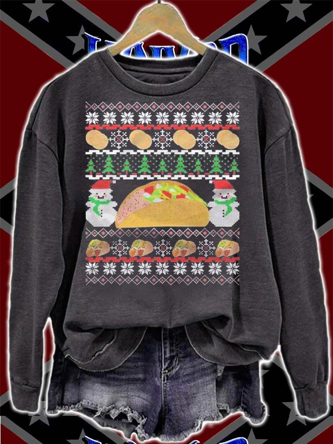 Taco Ugly Christmas Shirt Taco Lover Shirt sweatshirt