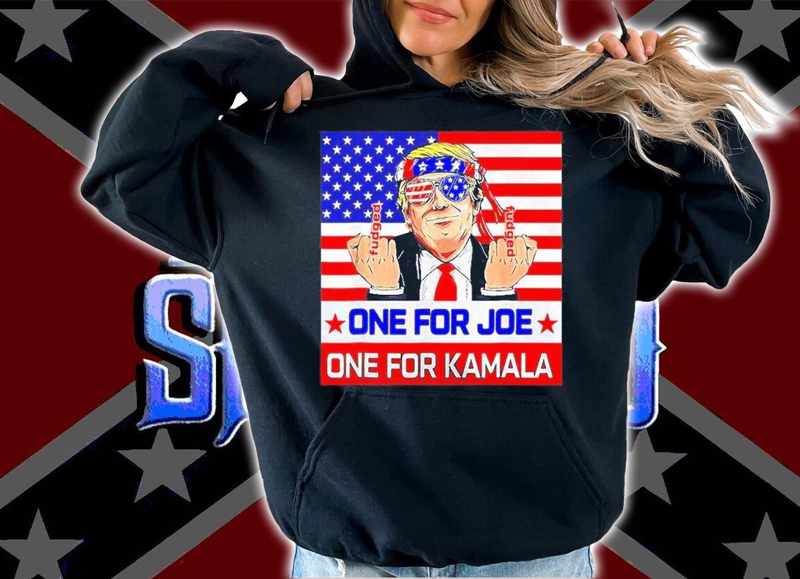 Trump One For Joe One For Kamala American Flag 2022 T-Shirt