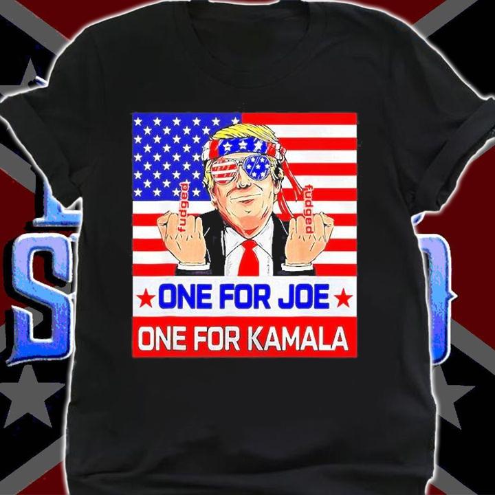 Trump One For Joe One For Kamala American Flag 2022 T-Shirt