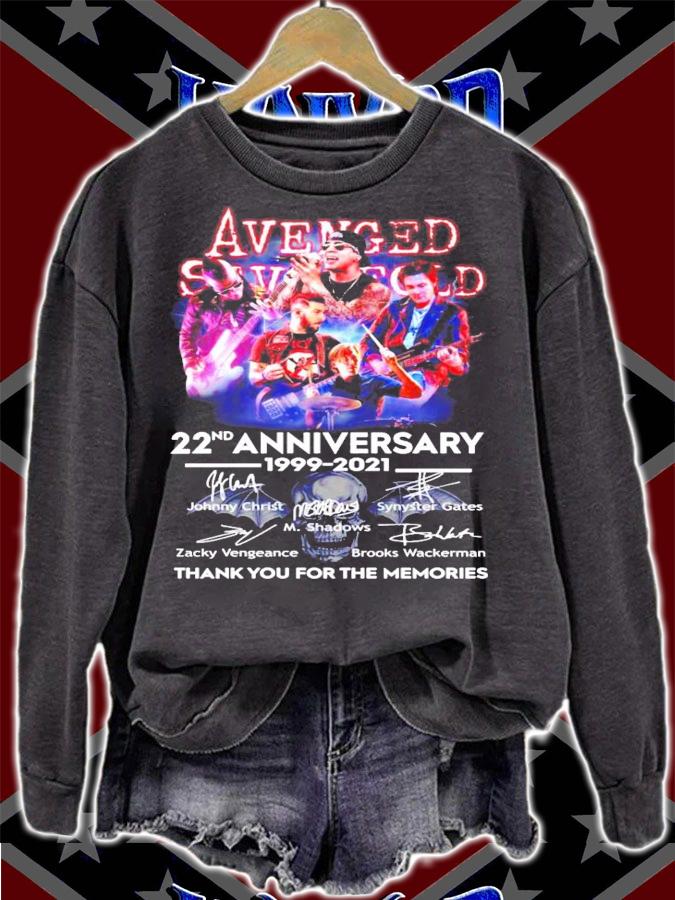 Avenged Sevenfold 22nd anniversary 1999-2021 signatures shirt sweatshirt