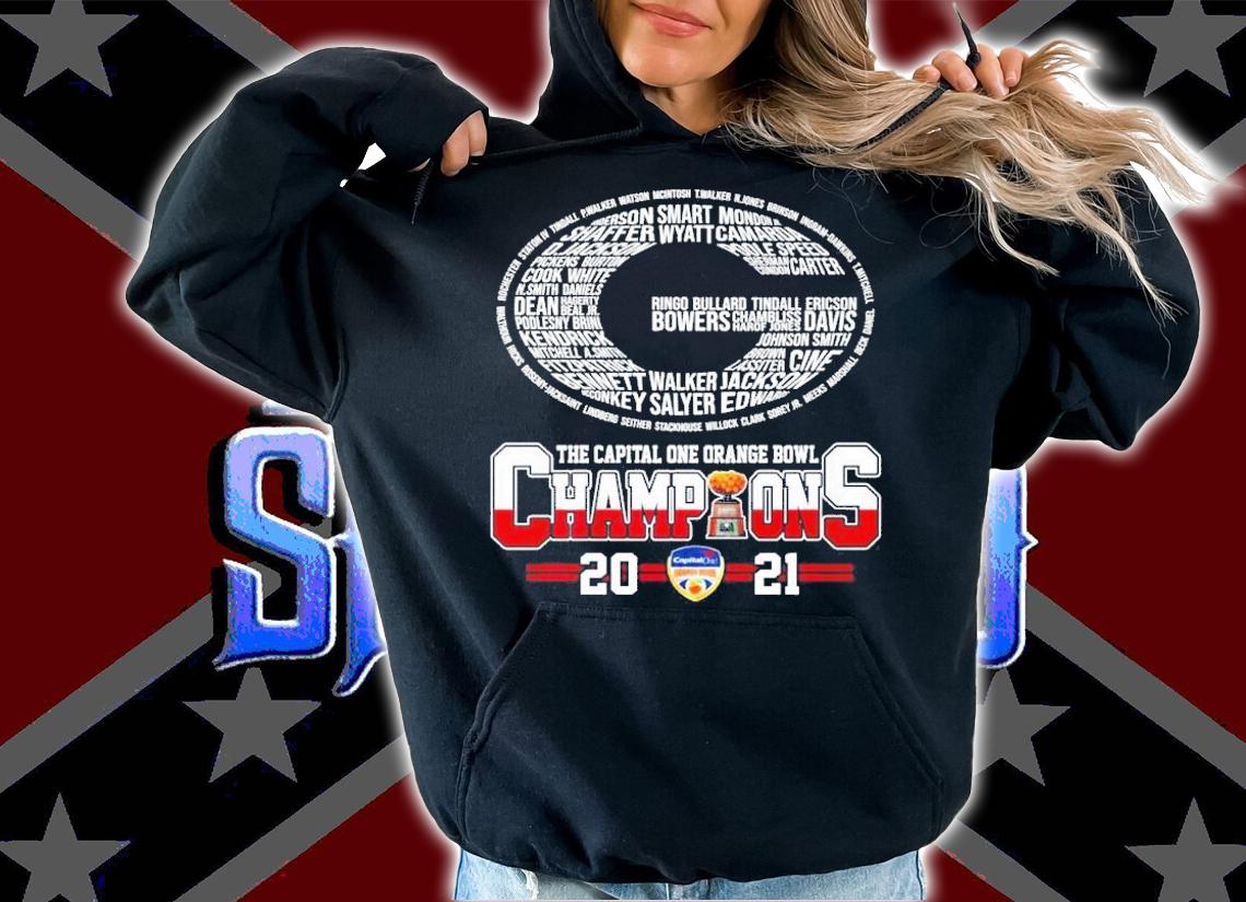 Georgia Bulldogs The Capital One Orange Bowl Champions 2021 Shirt hoodie