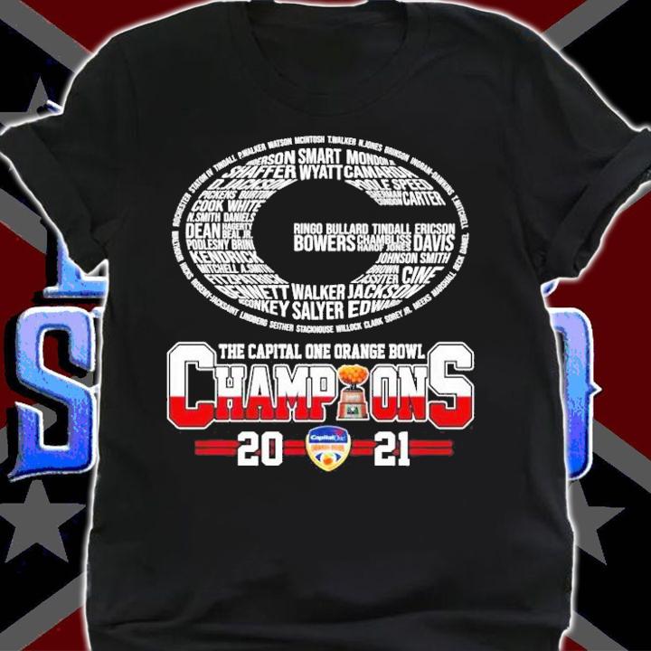 Georgia Bulldogs The Capital One Orange Bowl Champions 2021 Shirt shirt
