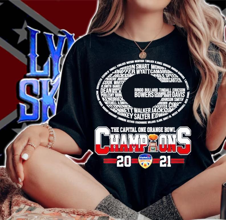Georgia Bulldogs The Capital One Orange Bowl Champions 2021 Shirt woman shirt