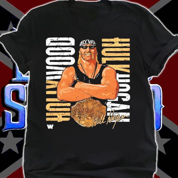 Hulk Hogan Hollywood Championship signature shirt