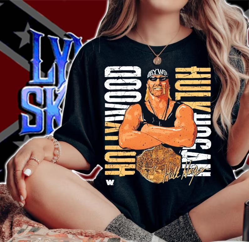 Hulk Hogan Hollywood Championship signature shirt