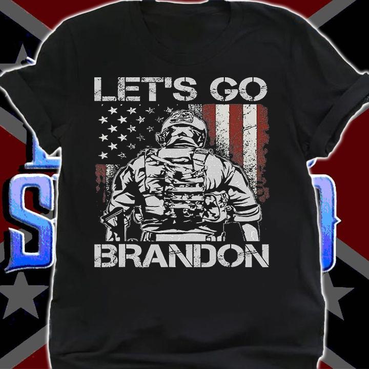 Let's Go Brandon Veteran US American Flag Veterans Gift T-Shirt shirt