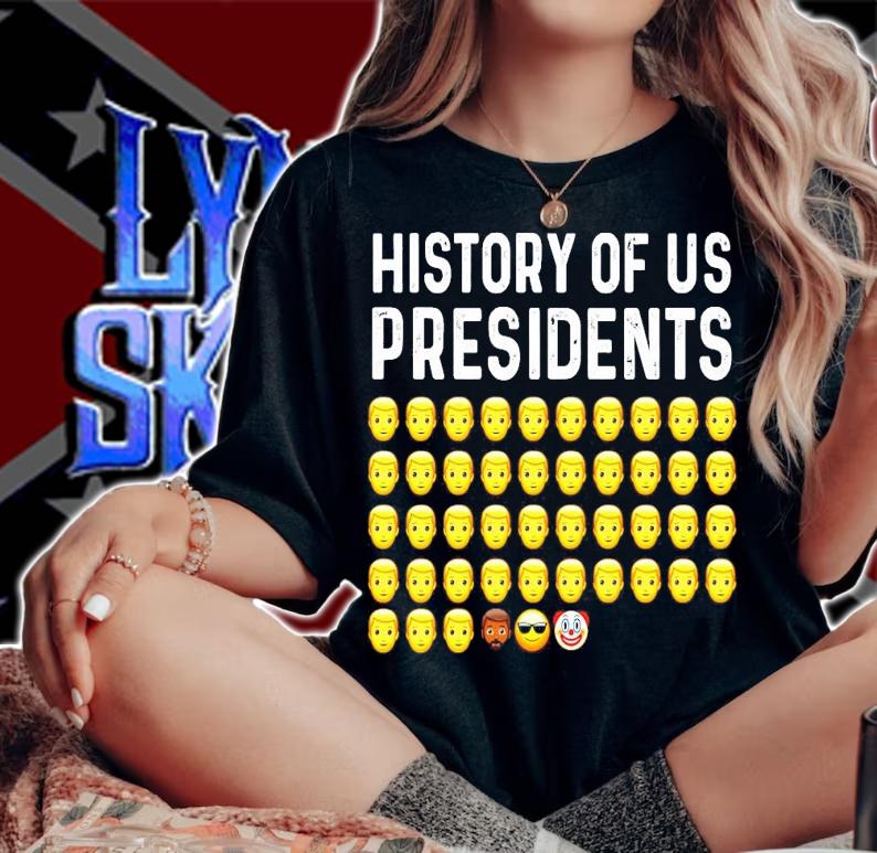 Official history of us president shirt woman shirt