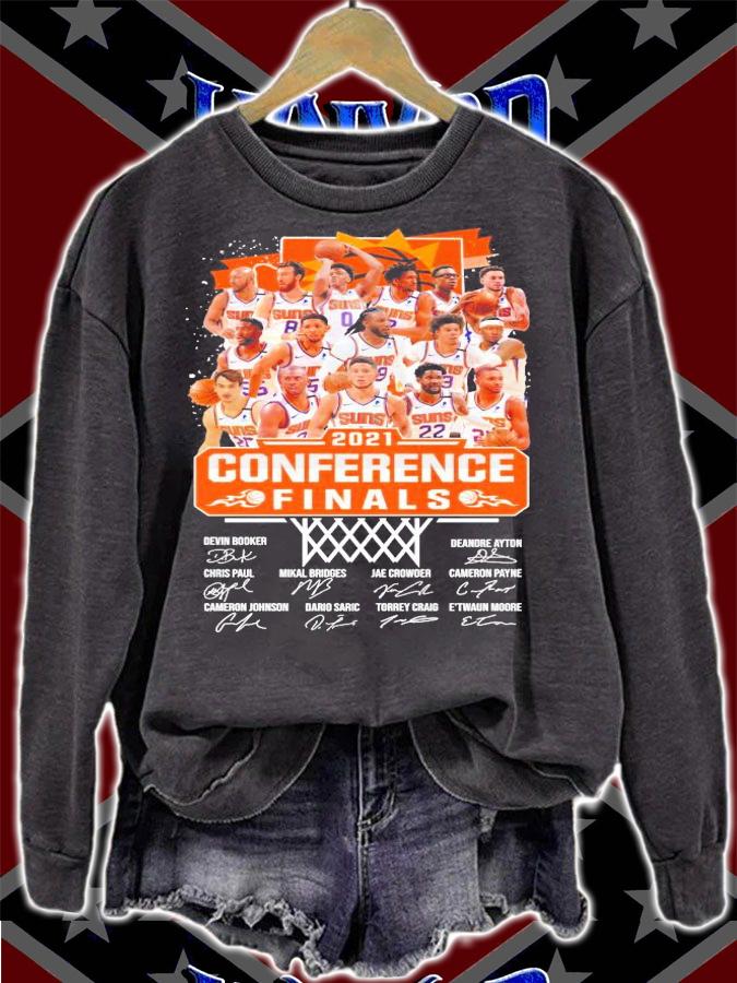 Phoenix Suns 2021 Conference Finals signatures shirt