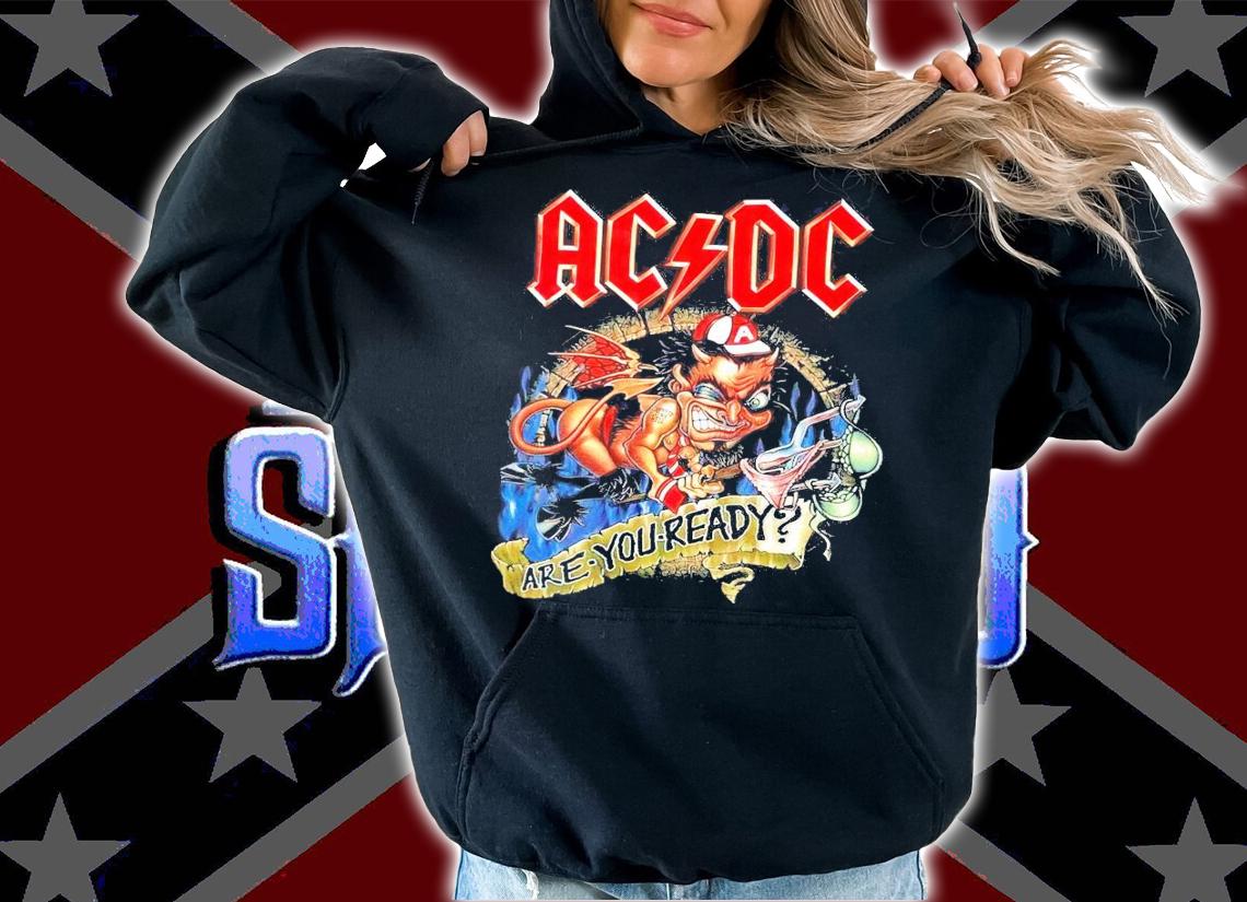 Rare Vintage ACDC Are You Ready shirt hoodie