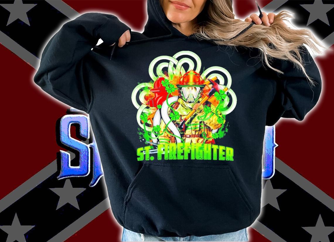 St.Firefighter Fire engine shirt hoodie