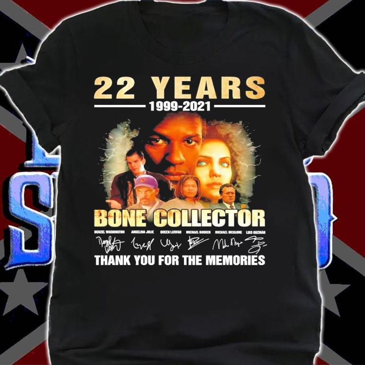 22 years 1999-2021 Bone Collector signatures shirt shirt