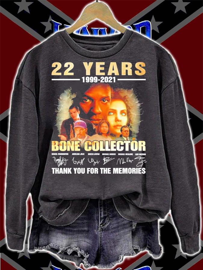 22 years 1999-2021 Bone Collector signatures shirt sweatshirt